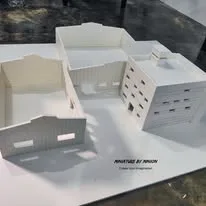 A building model before colour