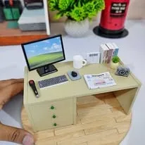 A computer desk