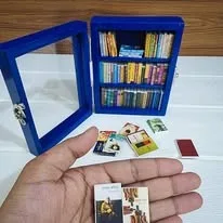Glass-door book cabinet
